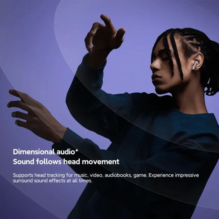 Global Version Xiaomi Redmi Buds 6 Pro Up to 55 dB active noise cancellation Hi-Res Audio with LDAC Built-in dimensional audio - Image 5